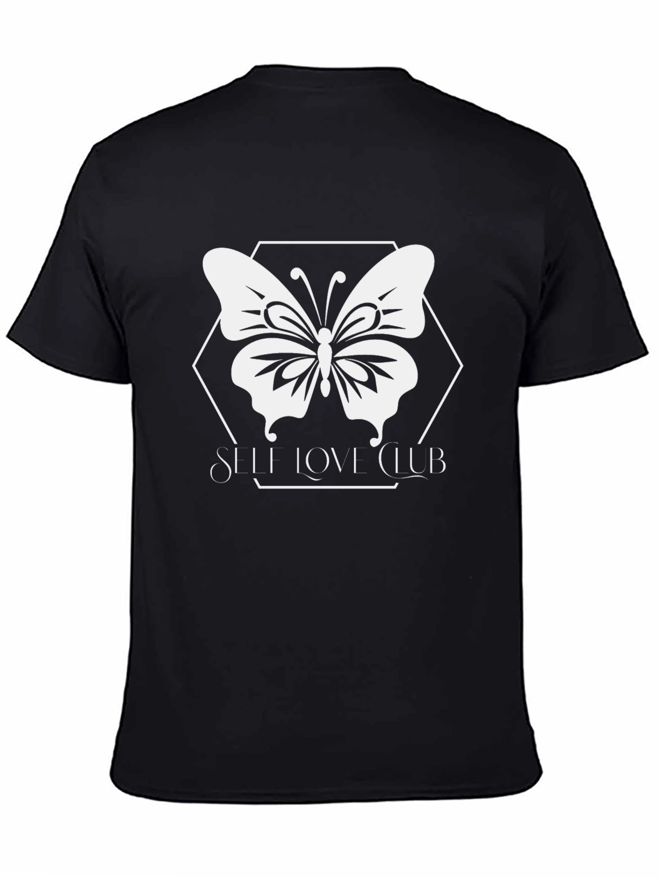 Self Love Club Butterfly Graphic Tee - Black