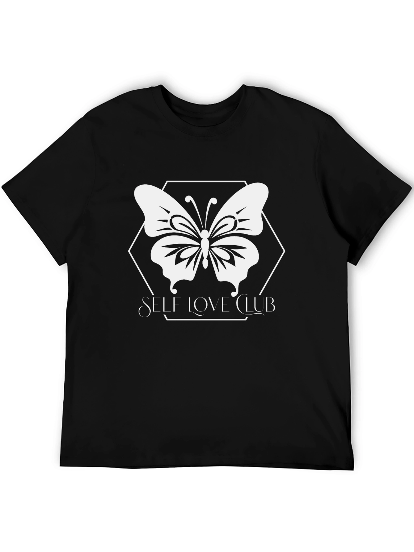 Self Love Club Butterfly Graphic Tee - Black