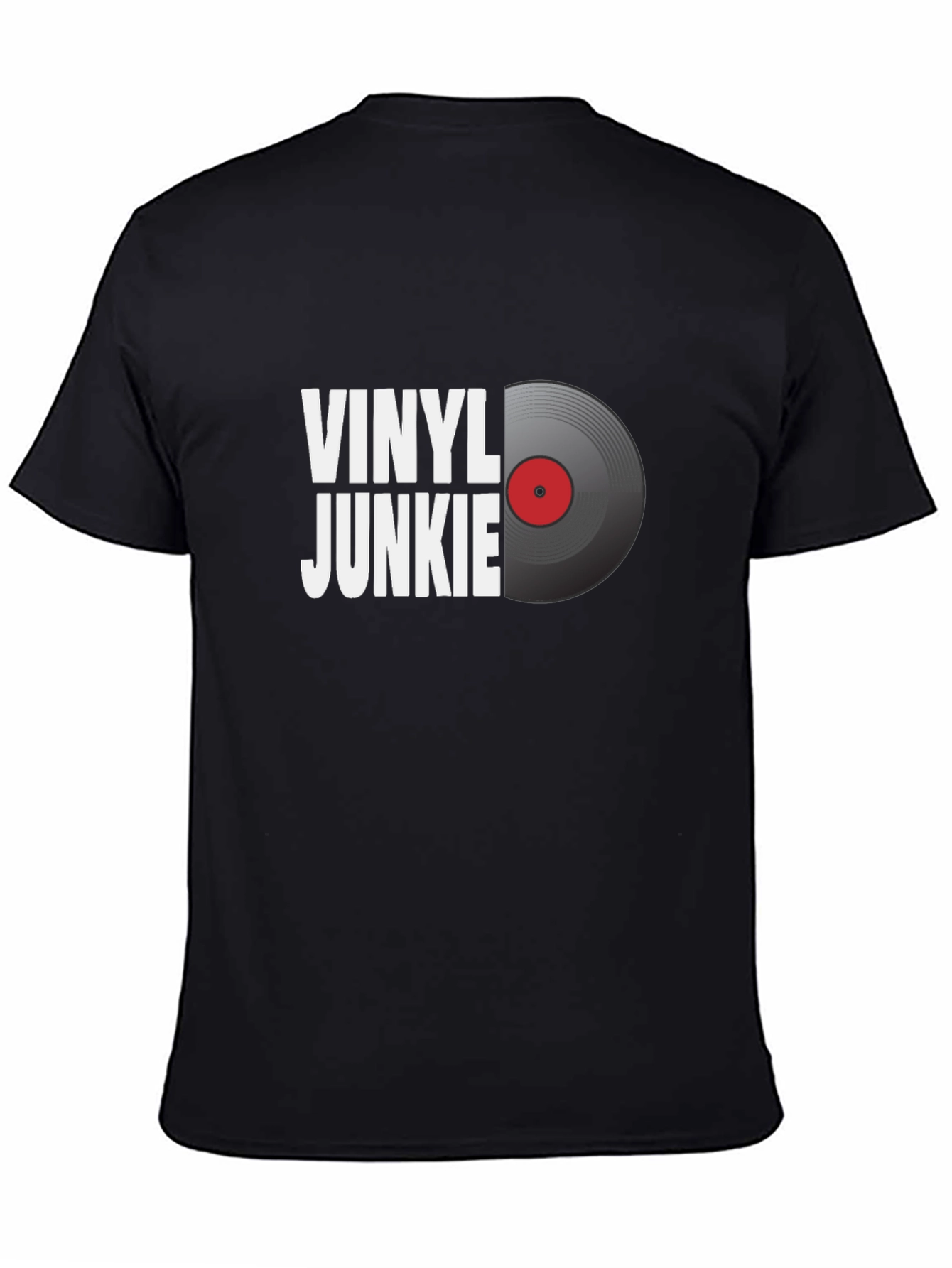 Vinyl Junkie Graphic T-Shirt - Music Lover Tee