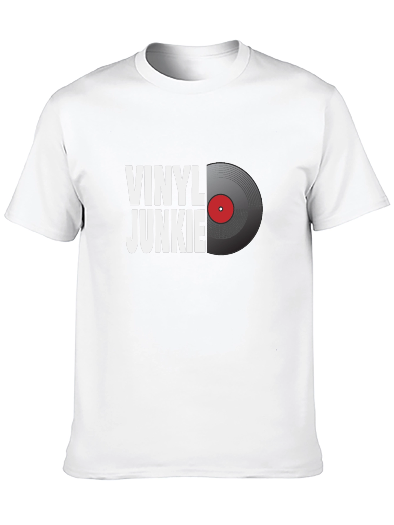 Vinyl Junkie Graphic T-Shirt - Music Lover Tee