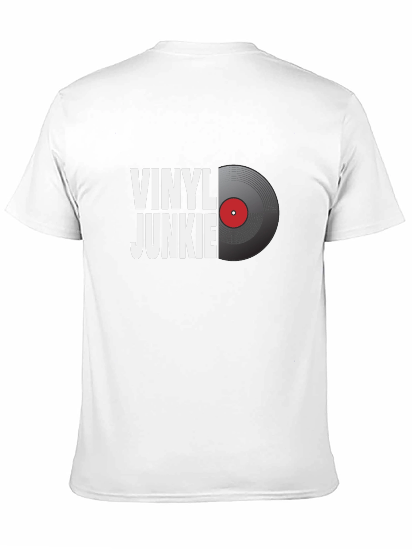 Vinyl Junkie Graphic T-Shirt - Music Lover Tee