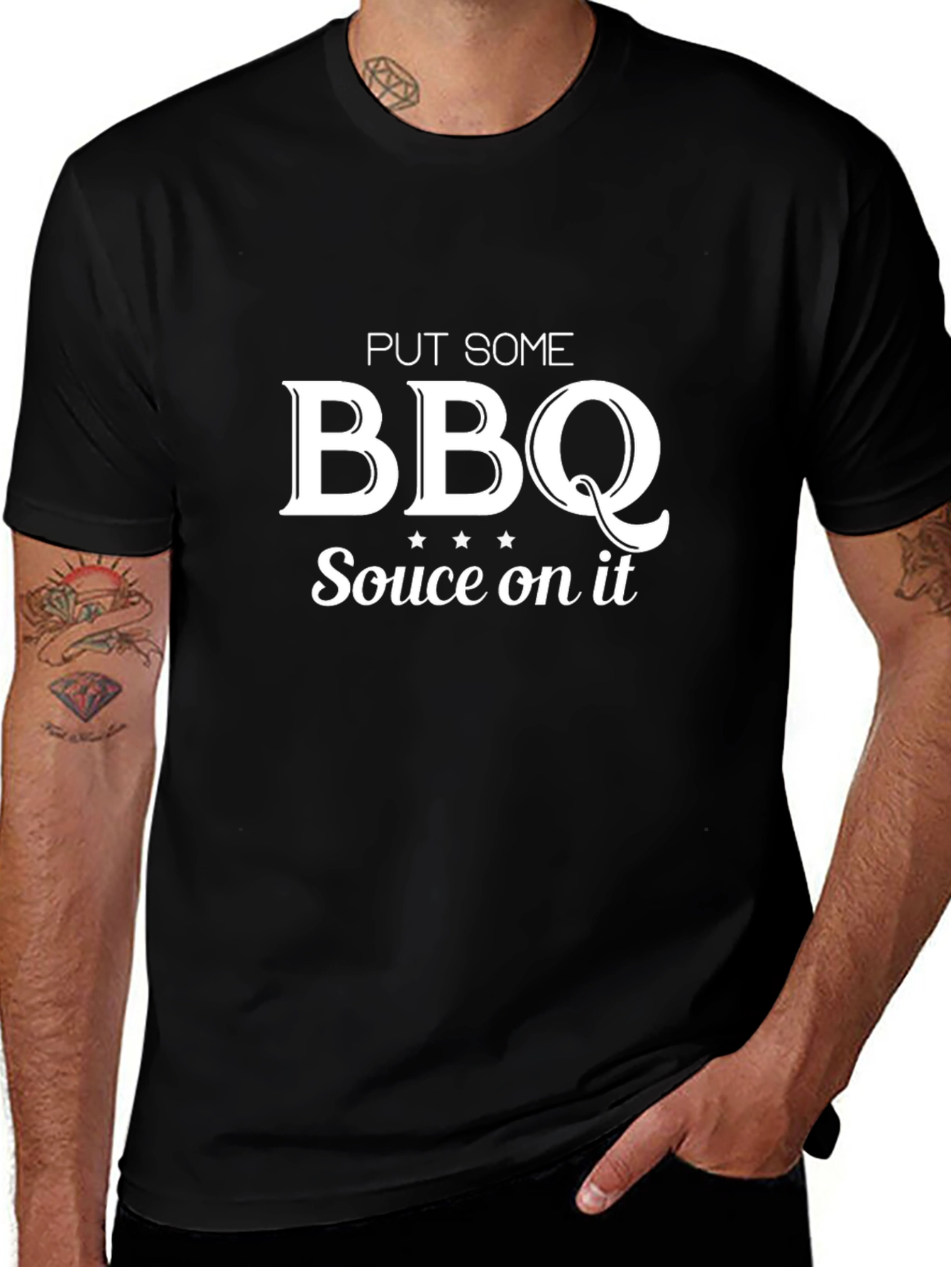 BBQ Sauce On It Graphic Tee