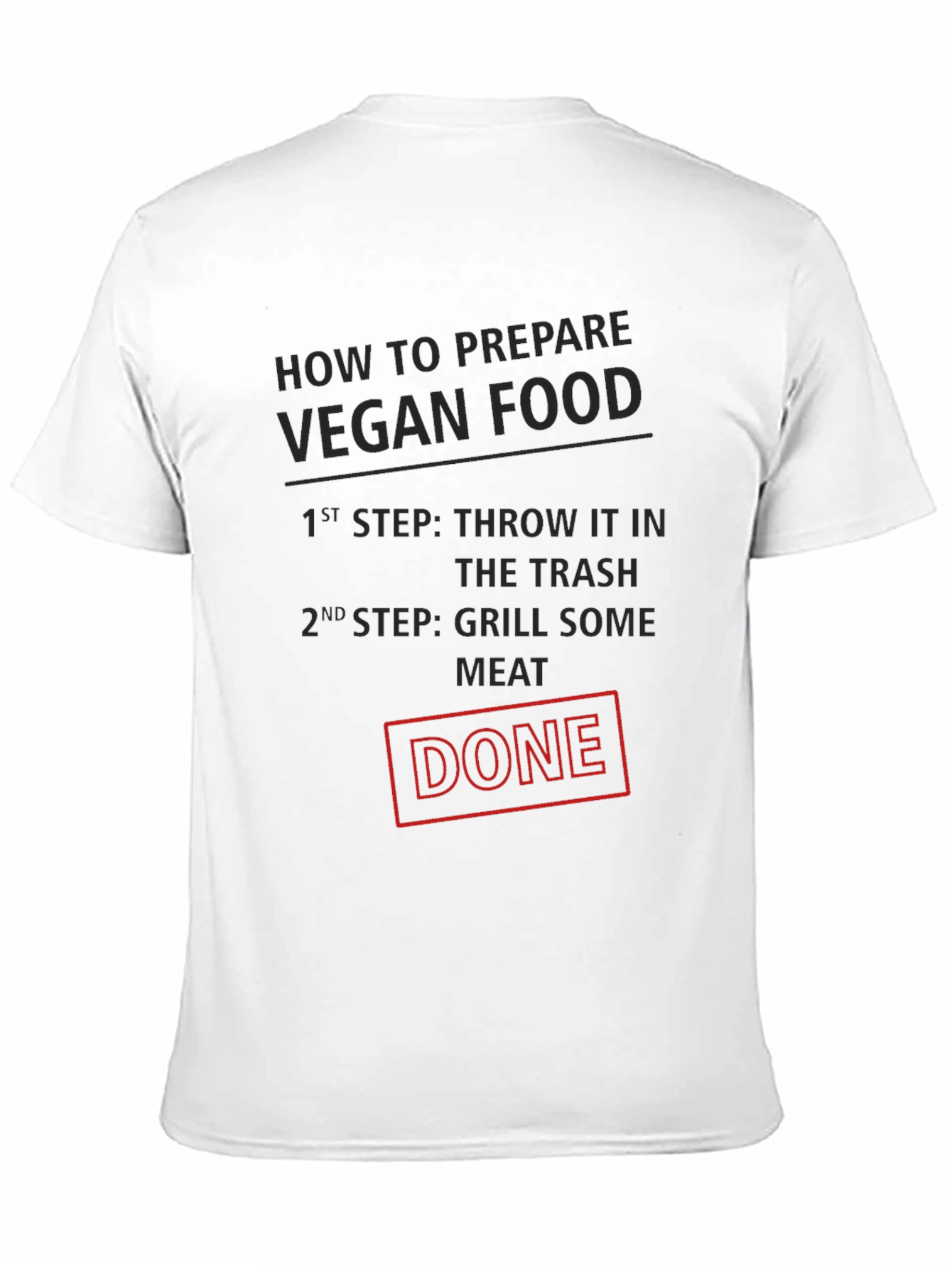 Funny Vegan Food T-Shirt - Grill Meat