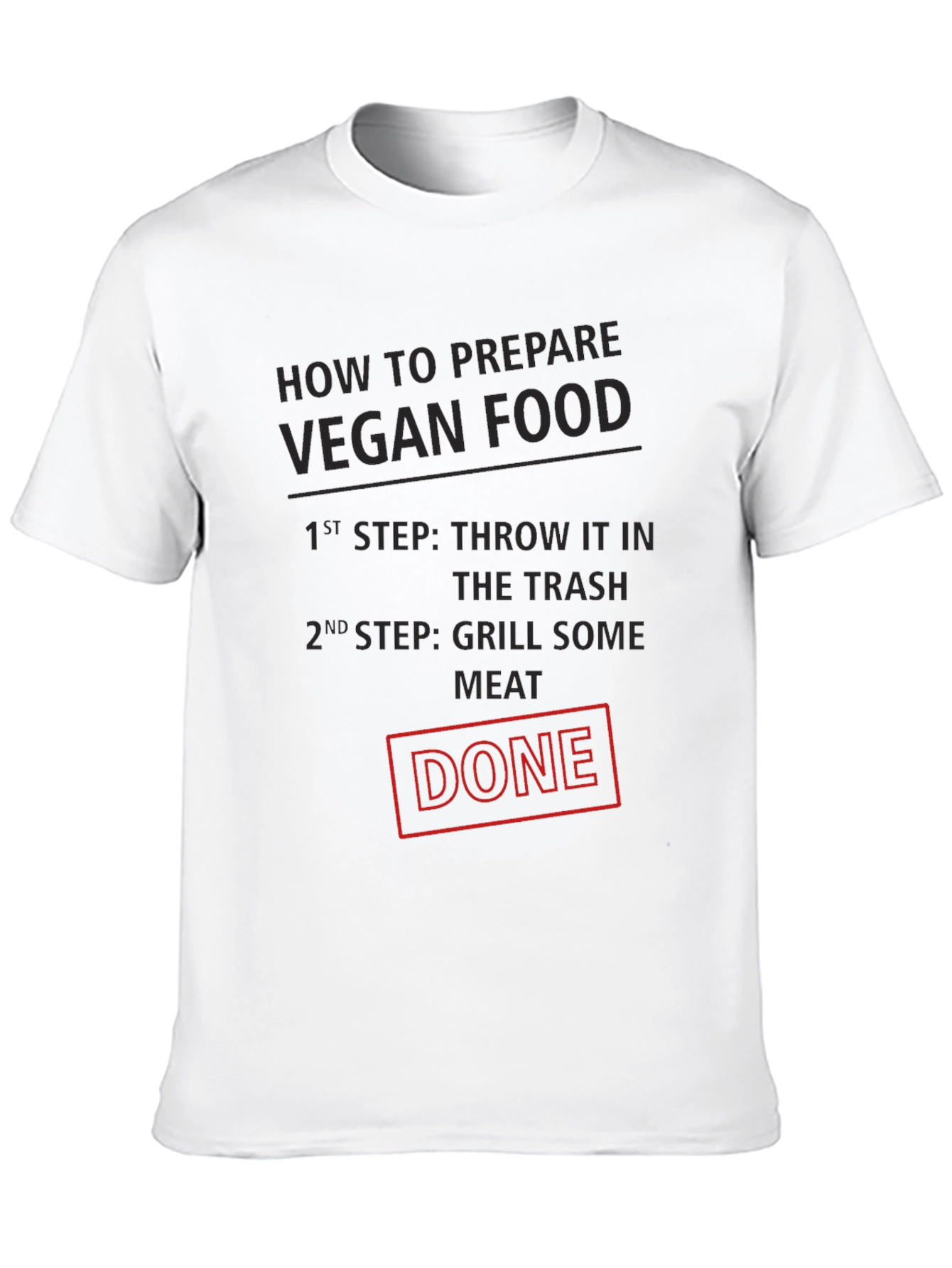 Funny Vegan Food T-Shirt - Grill Meat
