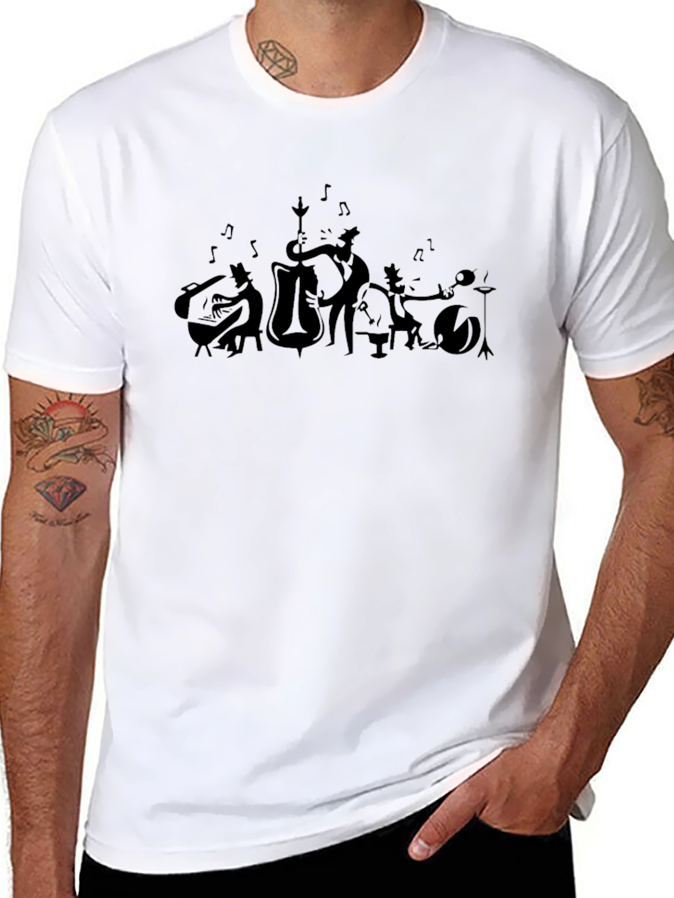 Black Jazz Band T-Shirt