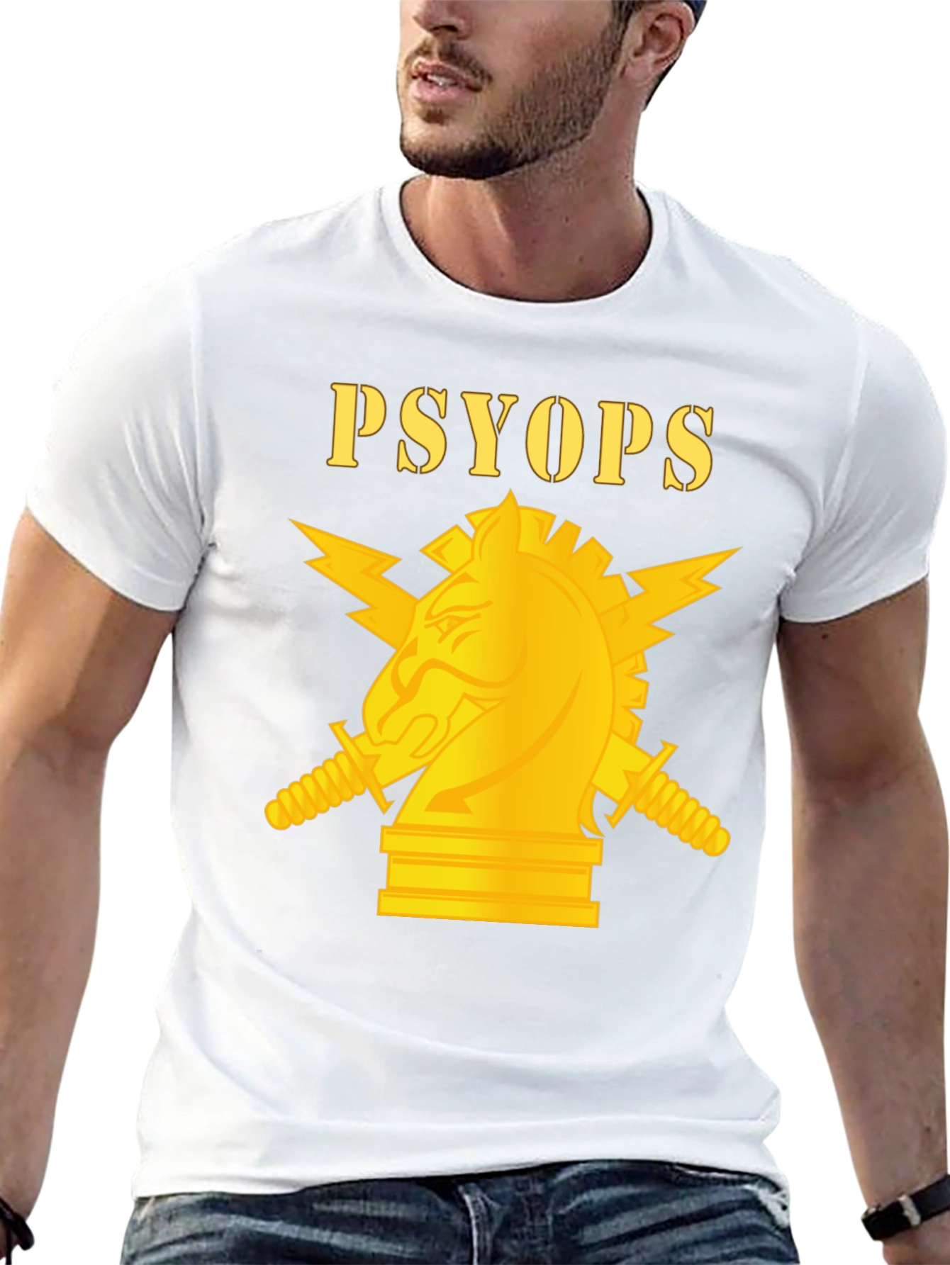 PSYOPs T-Shirt - Golden Knight Design