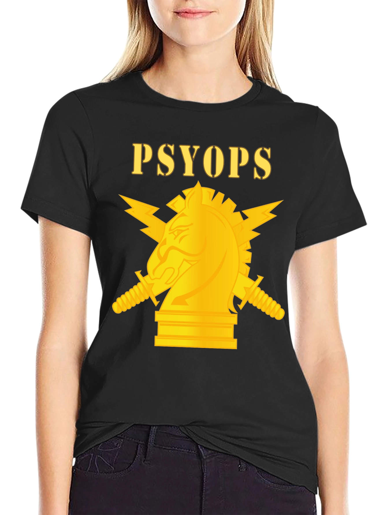 PSYOPs T-Shirt - Golden Knight Design