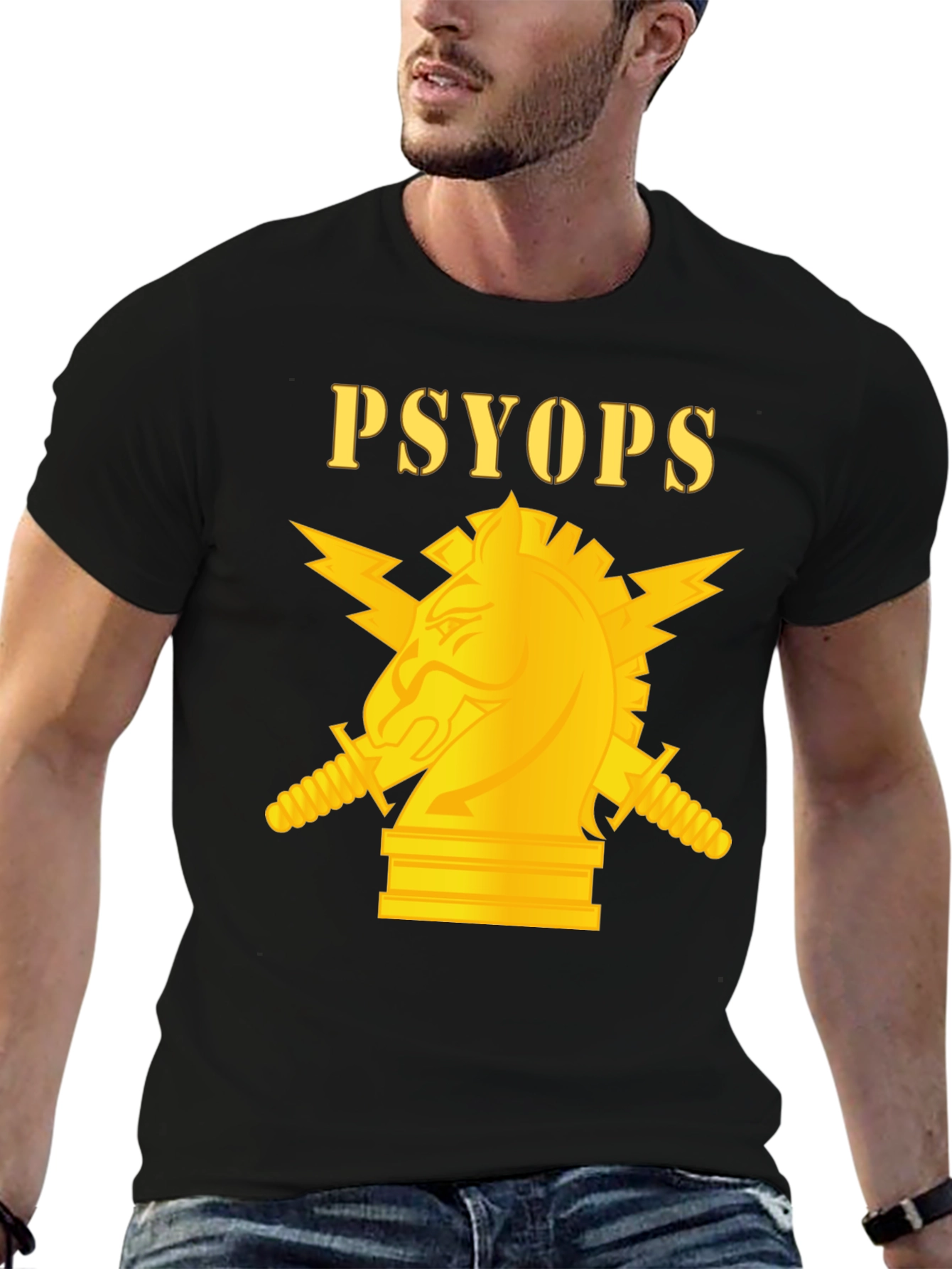 PSYOPs T-Shirt - Golden Knight Design