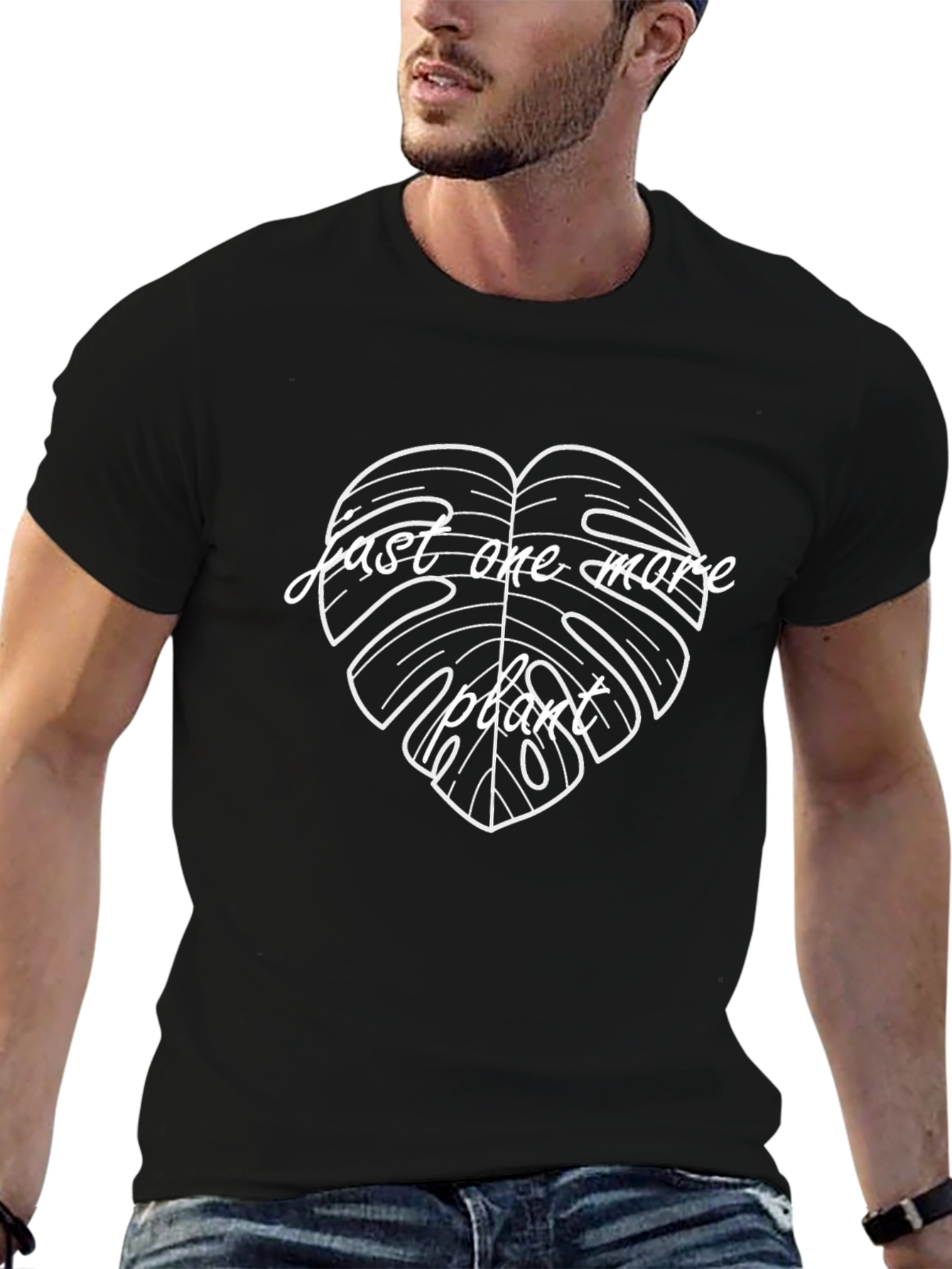 Just One More Plant Graphic Tee - Black