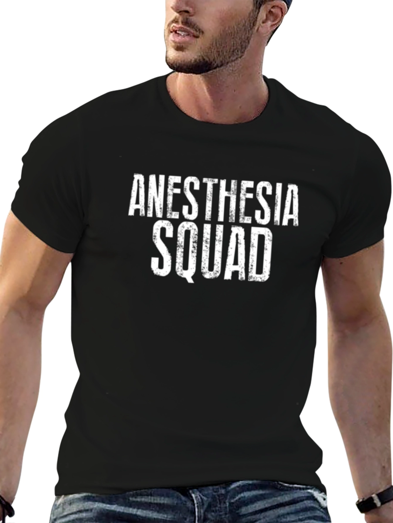 Anesthesia Squad Black T-Shirt - Medical Team Apparel