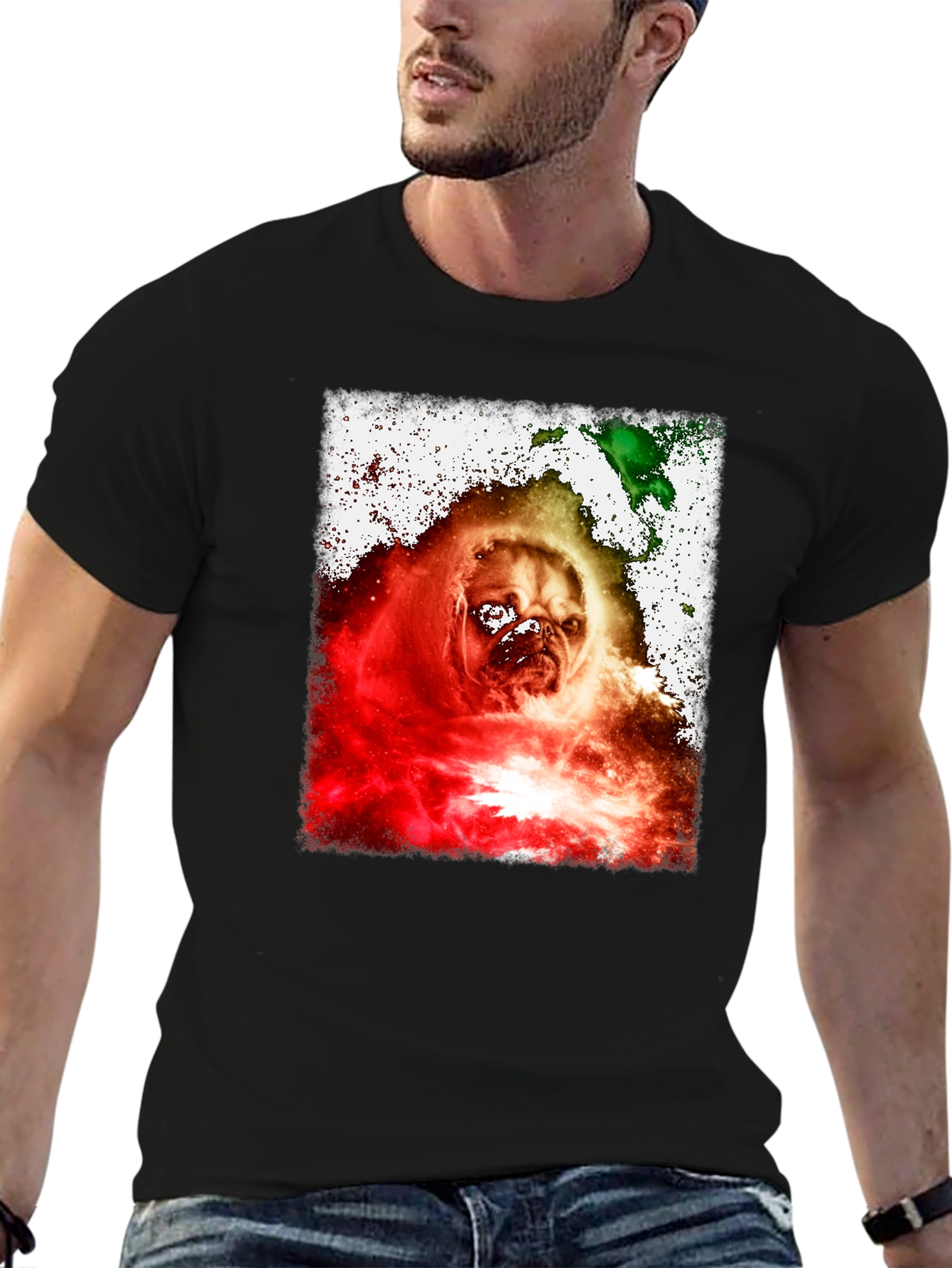Pug Galaxy T-Shirt - Unique Graphic Tee