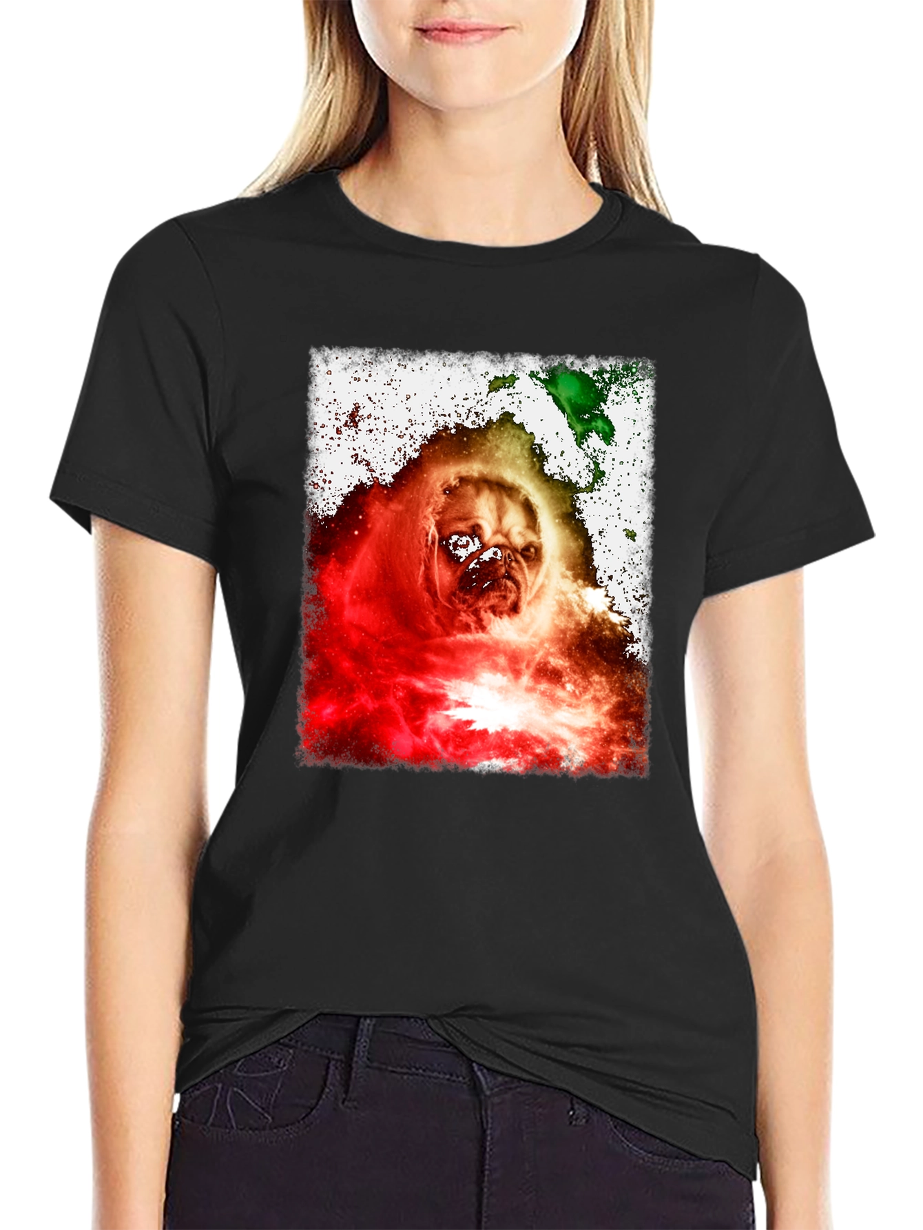 Pug Galaxy T-Shirt - Unique Graphic Tee