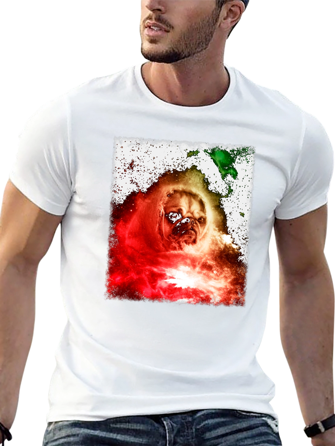 Pug Galaxy T-Shirt - Unique Graphic Tee