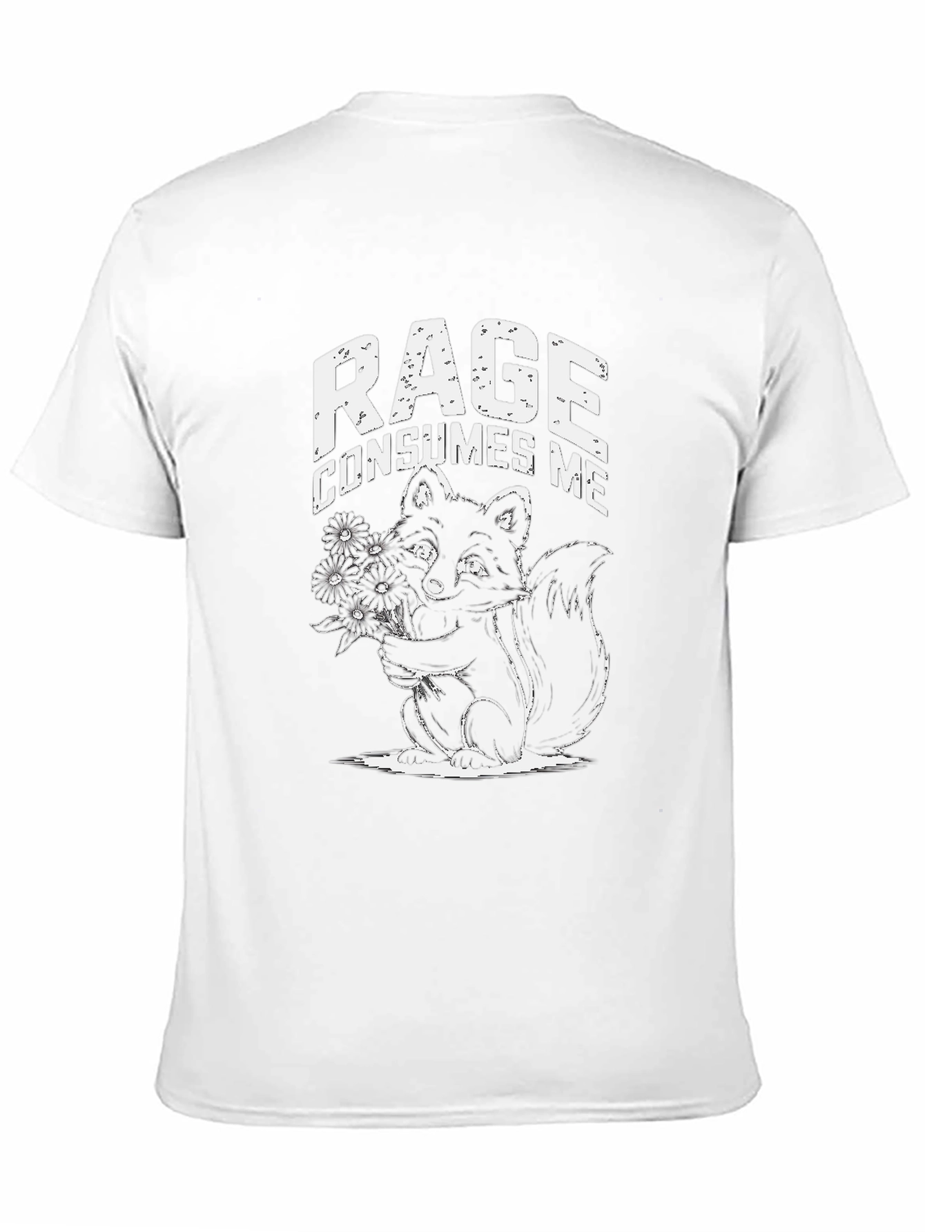 Rage Consumes Me T-Shirt | Black Squirrel Graphic Tee