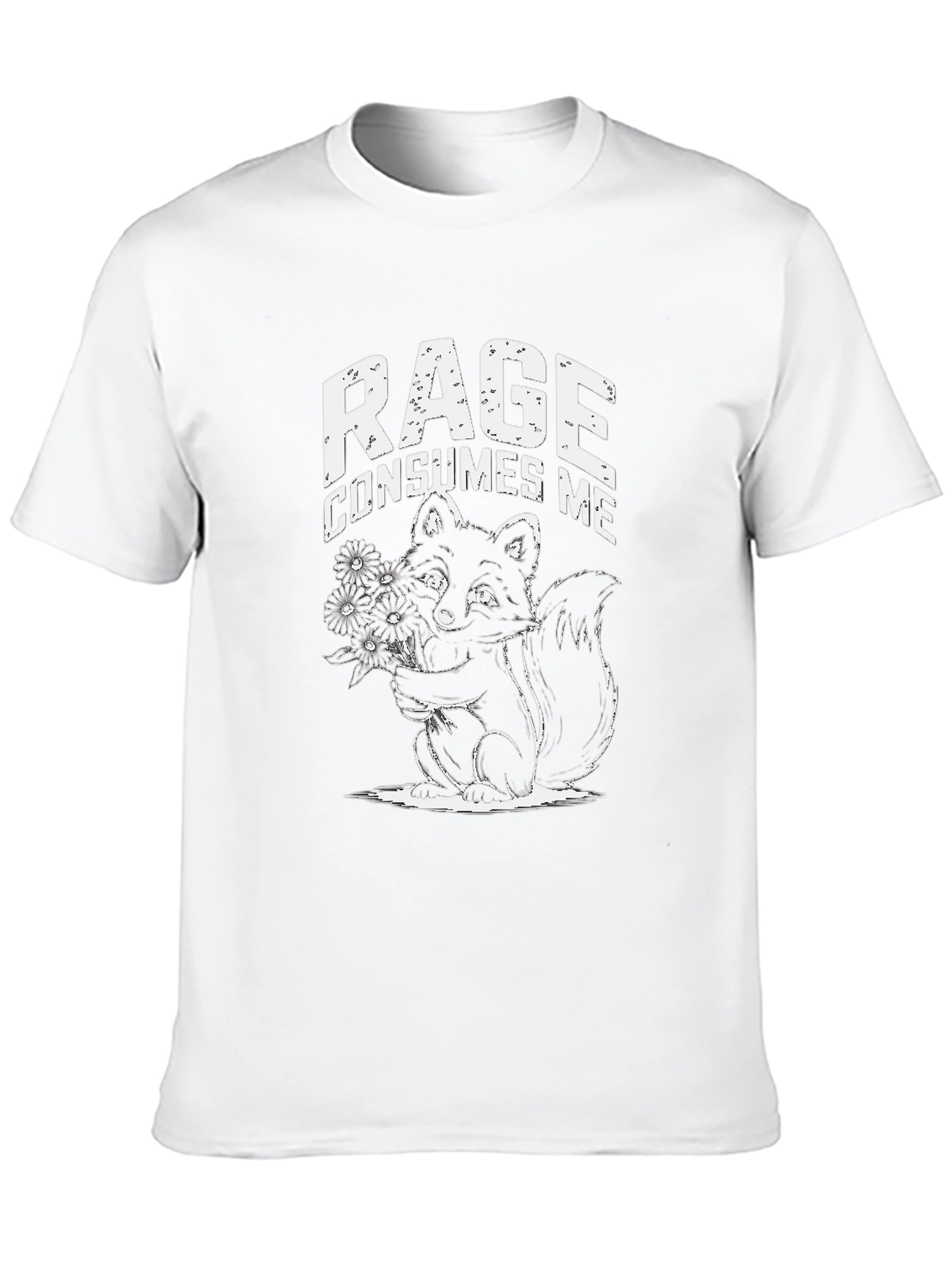 Rage Consumes Me T-Shirt | Black Squirrel Graphic Tee