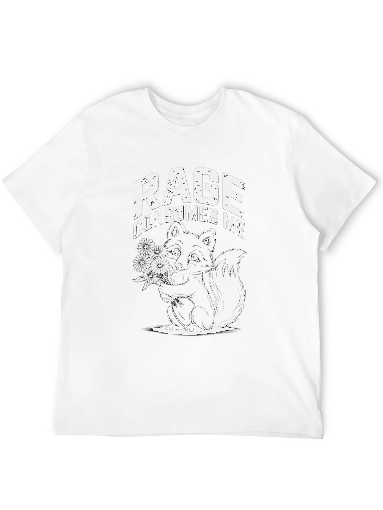 Rage Consumes Me T-Shirt | Black Squirrel Graphic Tee