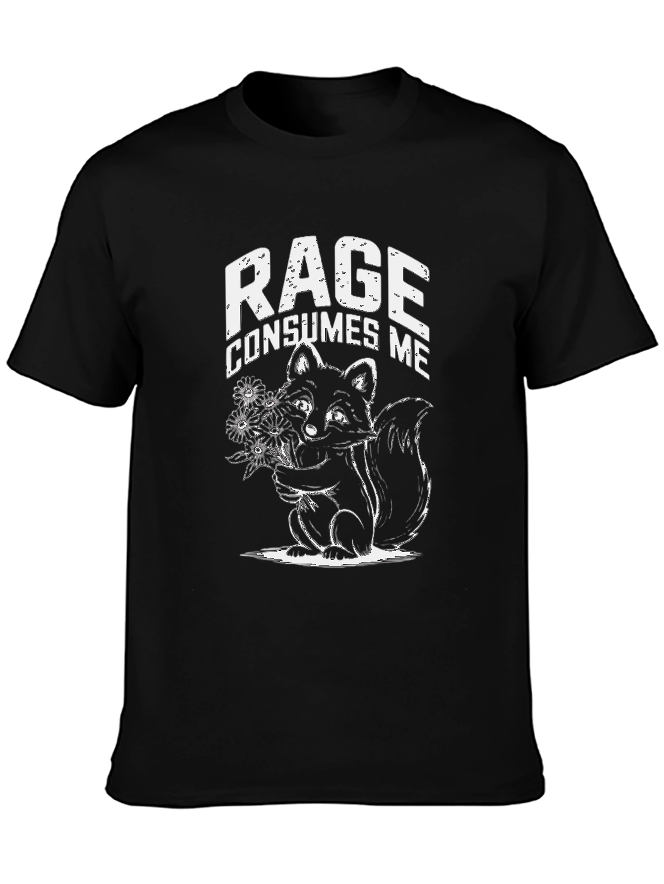 Rage Consumes Me T-Shirt | Black Squirrel Graphic Tee