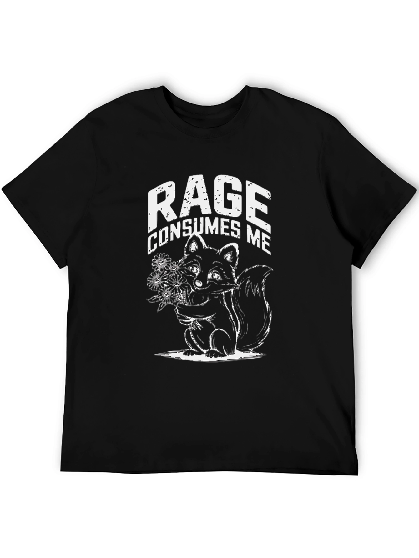 Rage Consumes Me T-Shirt | Black Squirrel Graphic Tee