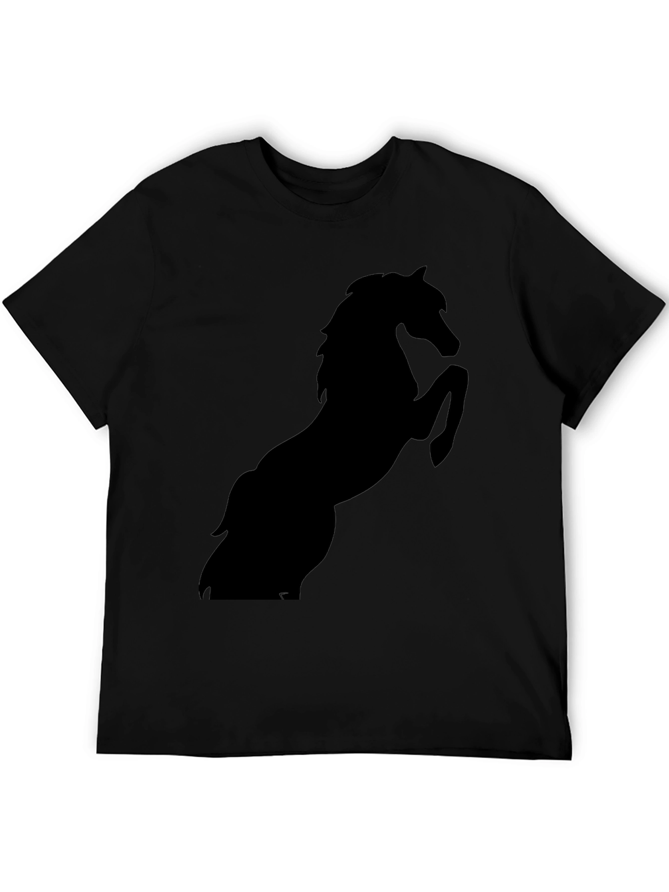 Black Horse Silhouette Graphic Tee
