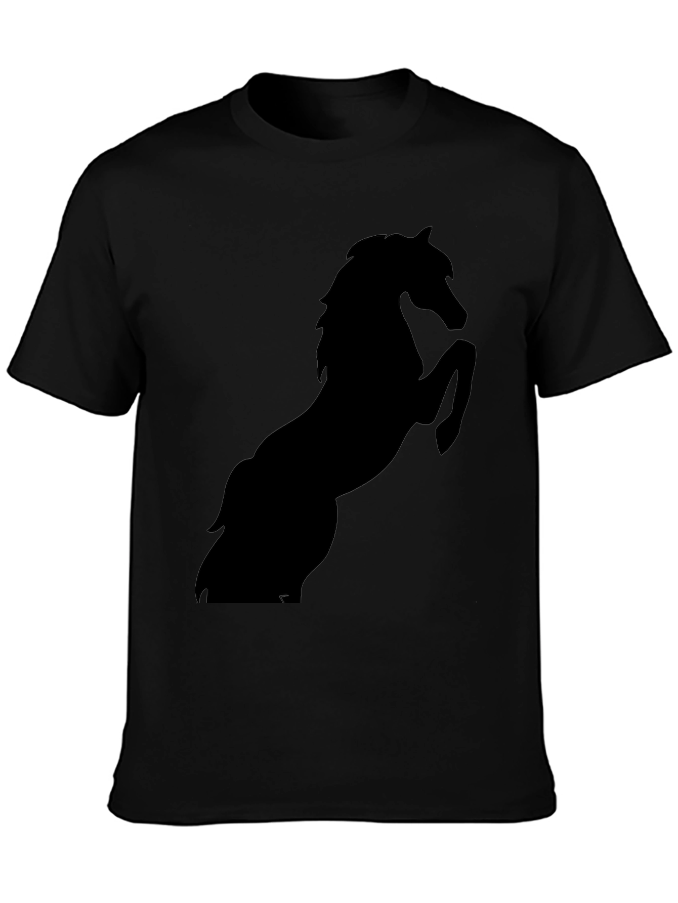 Black Horse Silhouette Graphic Tee