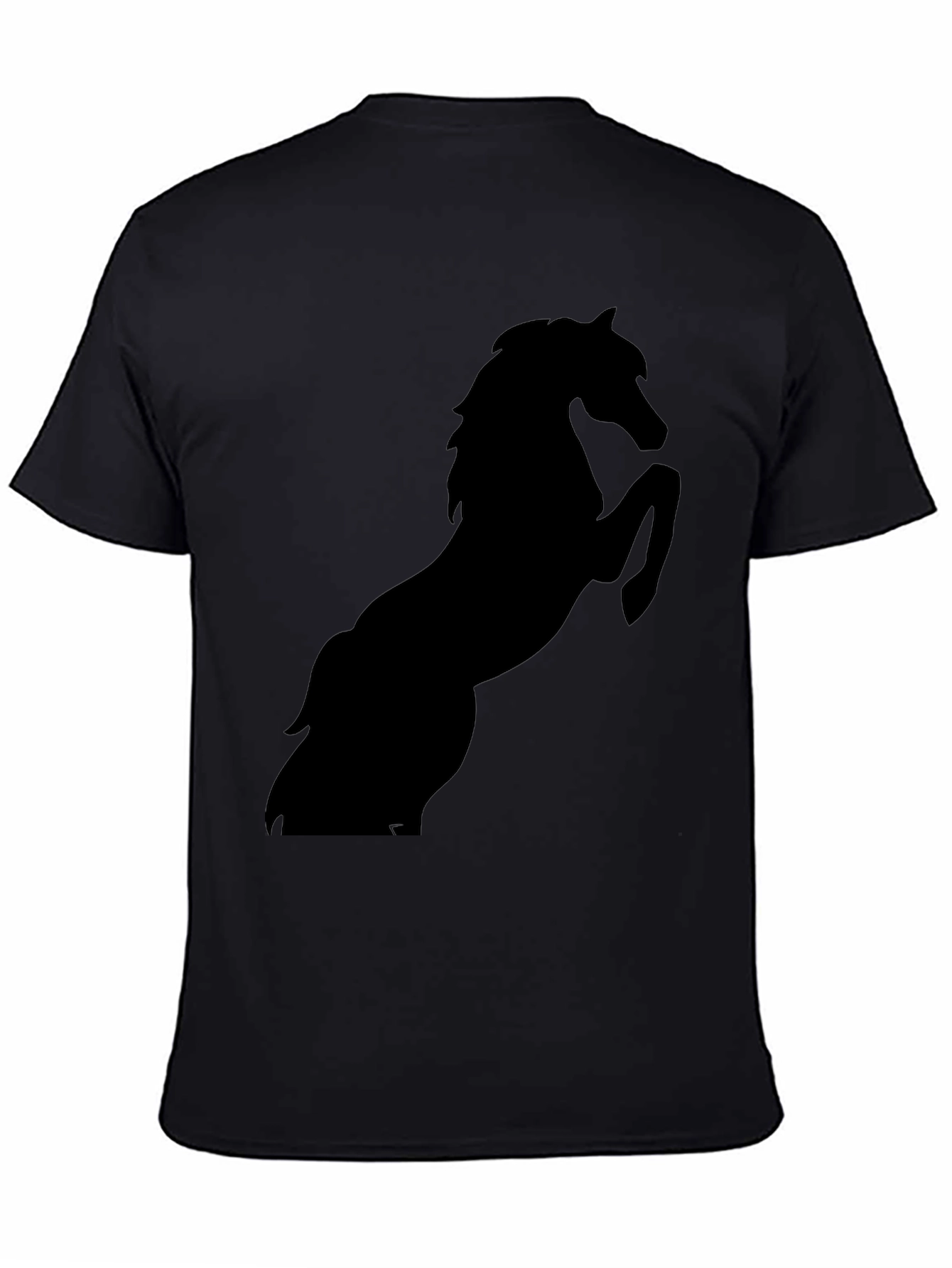 Black Horse Silhouette Graphic Tee
