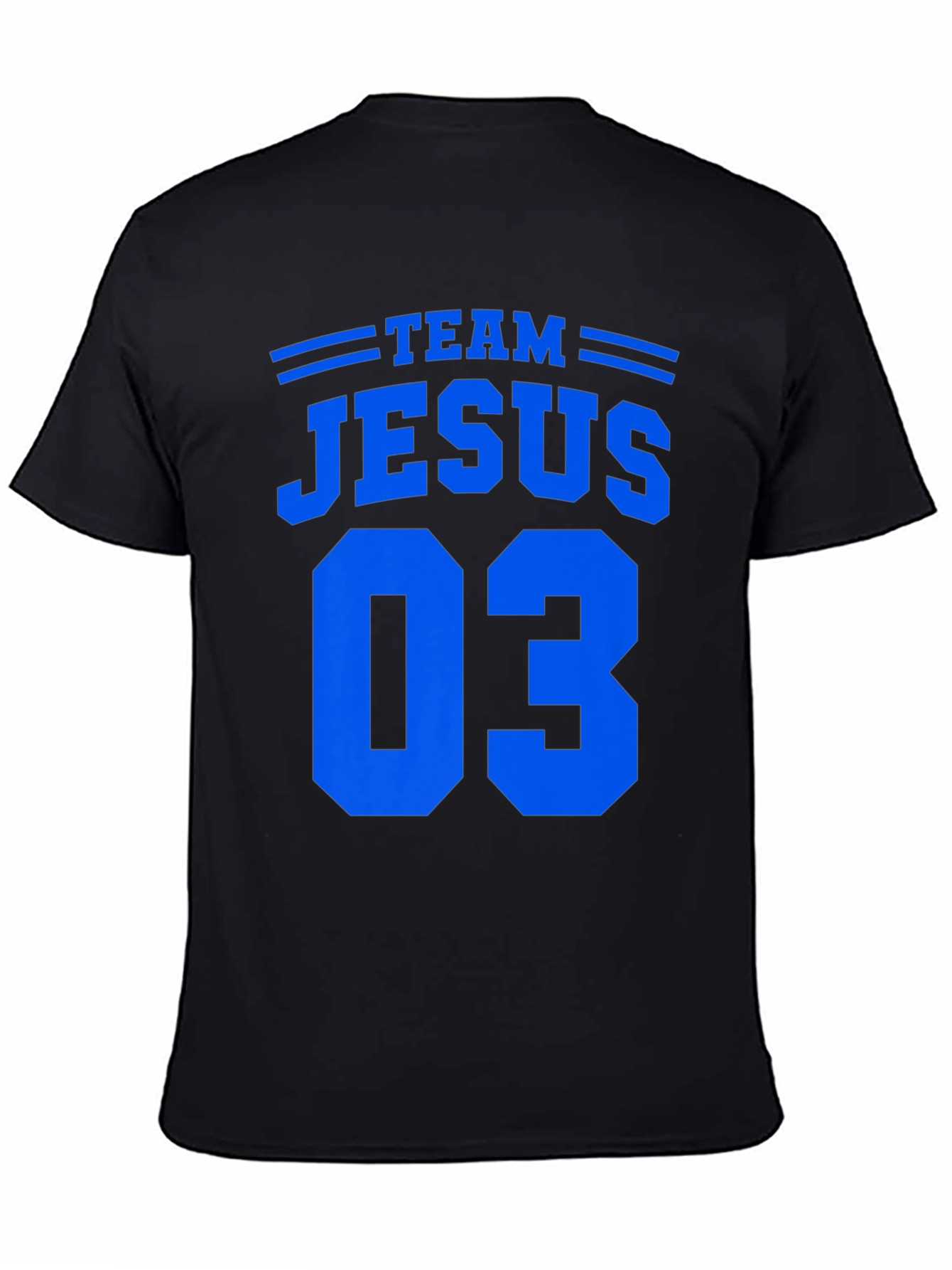Team Jesus 03 Black Graphic T-Shirt