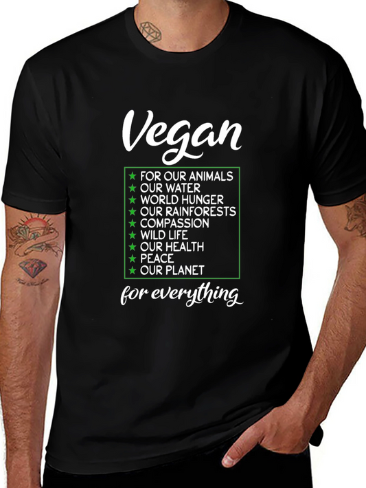 Vegan Values T-Shirt - Animals Water Planet & More