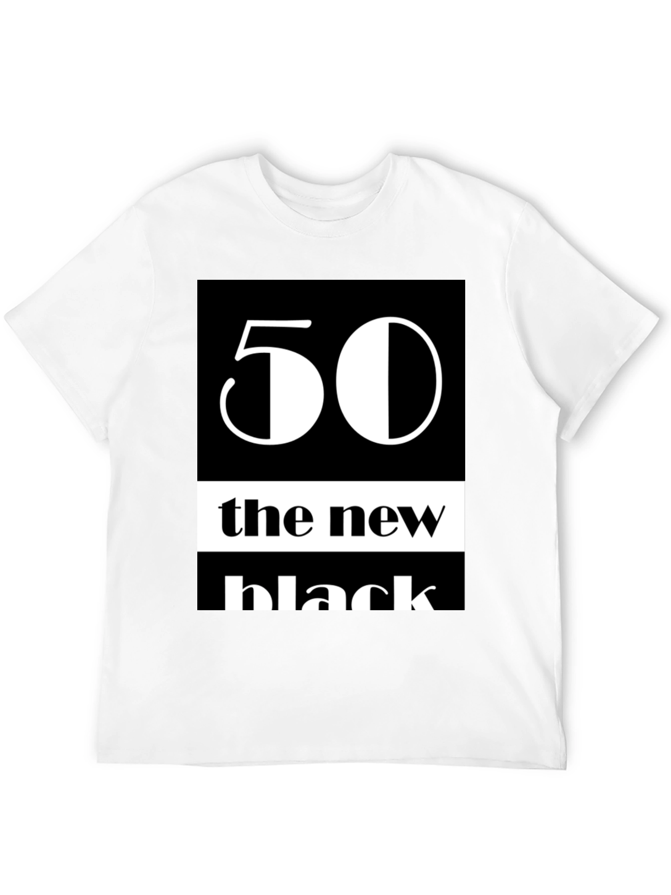 50 The New Black Graphic Tee - Trendy T-Shirt