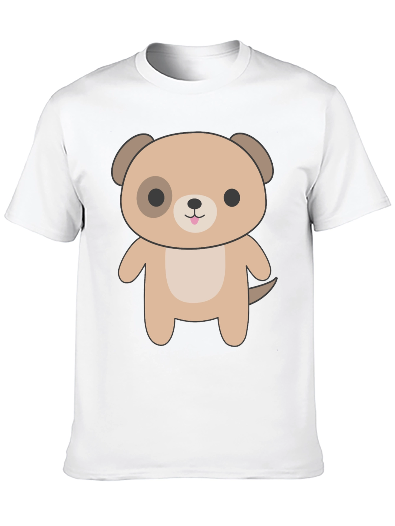 Cute Cartoon Dog Graphic T-Shirt - Unisex
