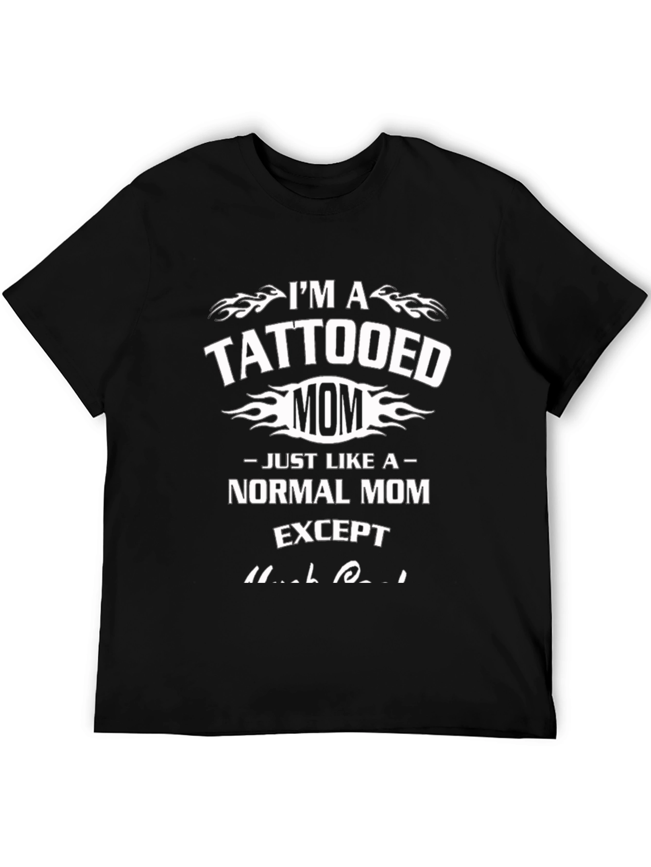 Tattooed Mom Graphic Tee - Black T-Shirt