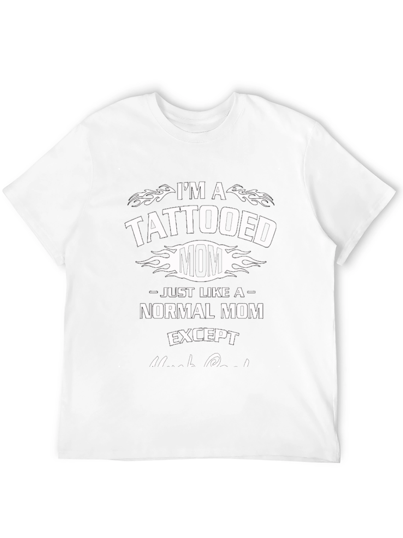 Tattooed Mom Graphic Tee - Black T-Shirt