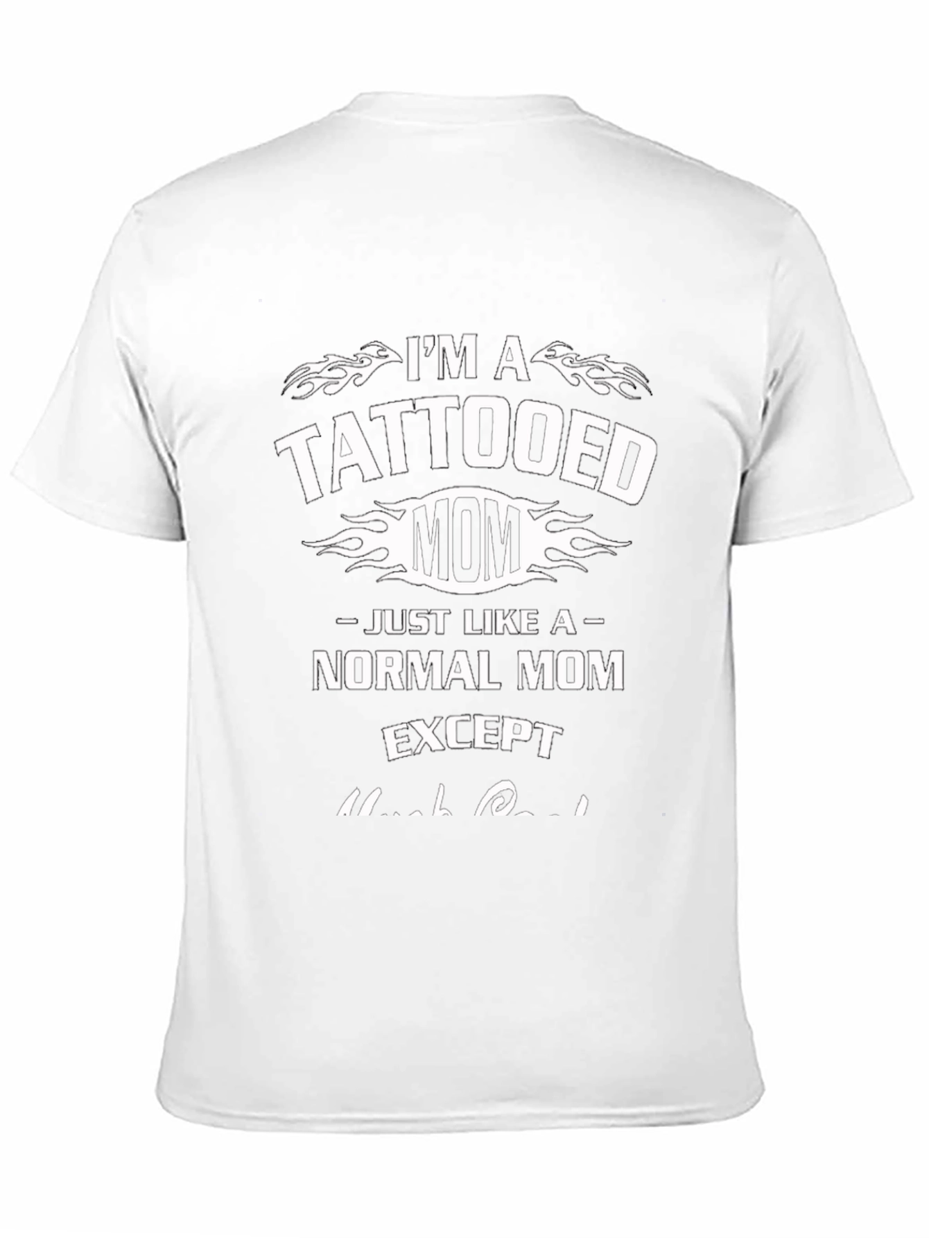 Tattooed Mom Graphic Tee - Black T-Shirt