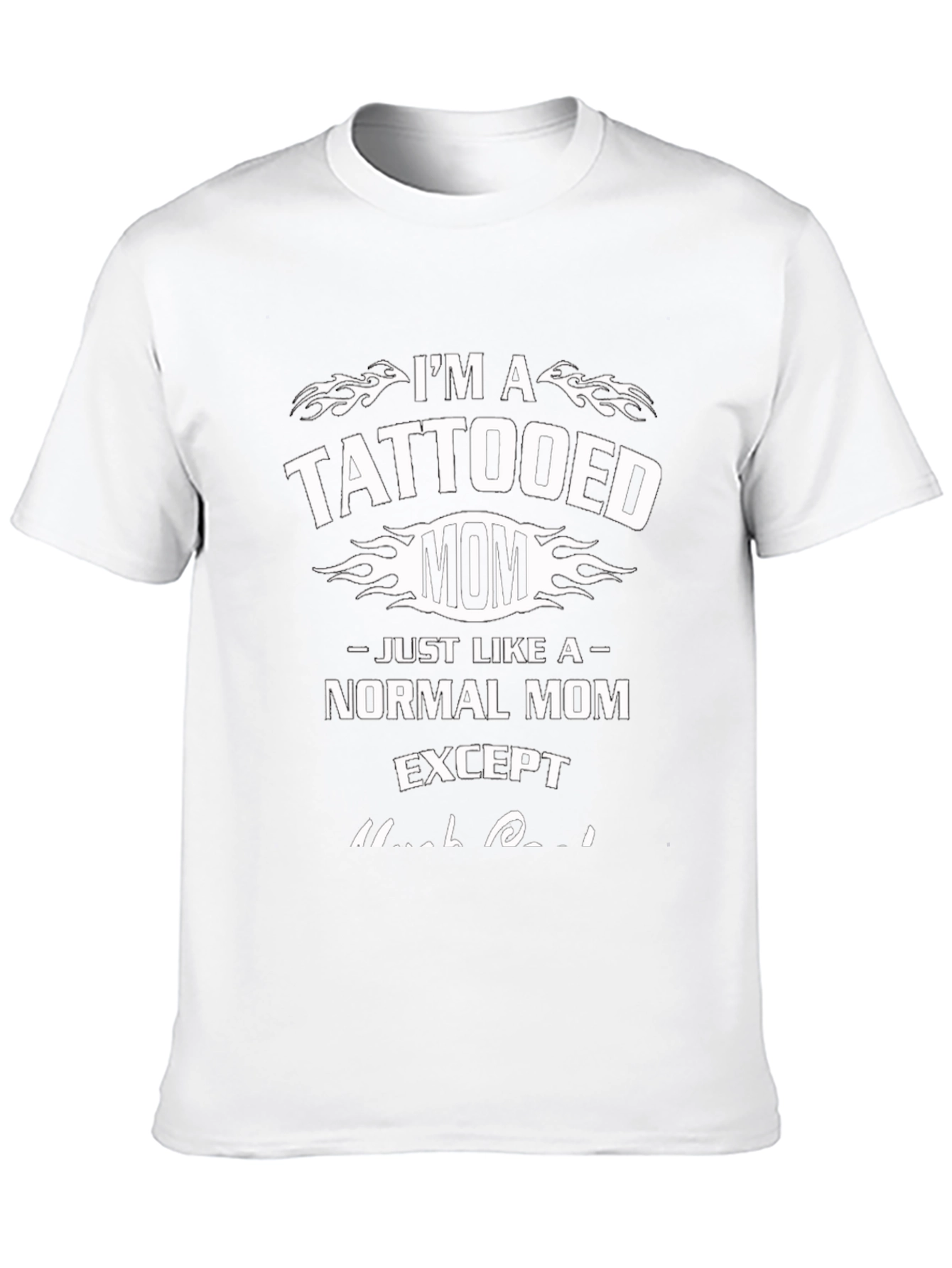 Tattooed Mom Graphic Tee - Black T-Shirt