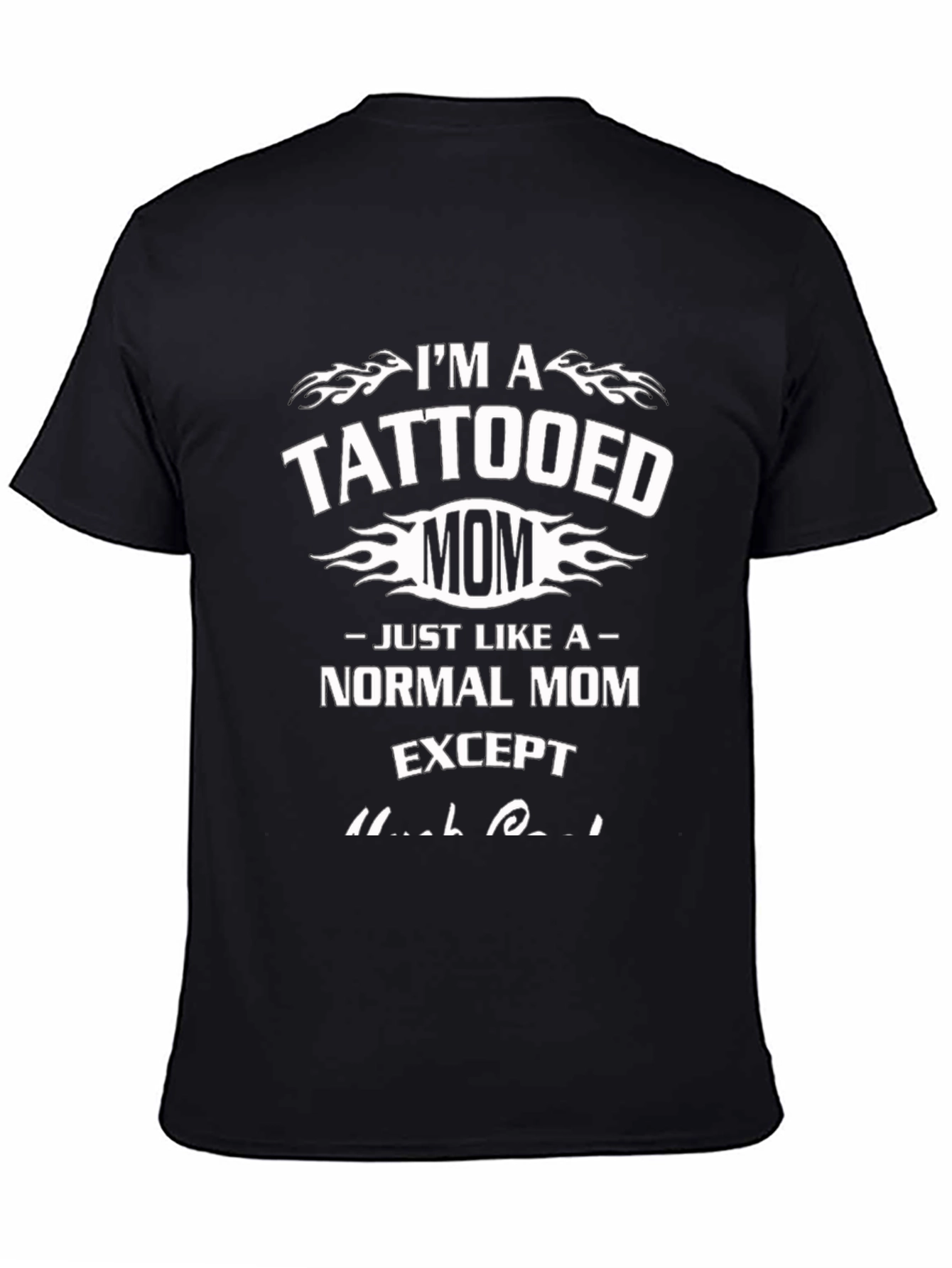 Tattooed Mom Graphic Tee - Black T-Shirt