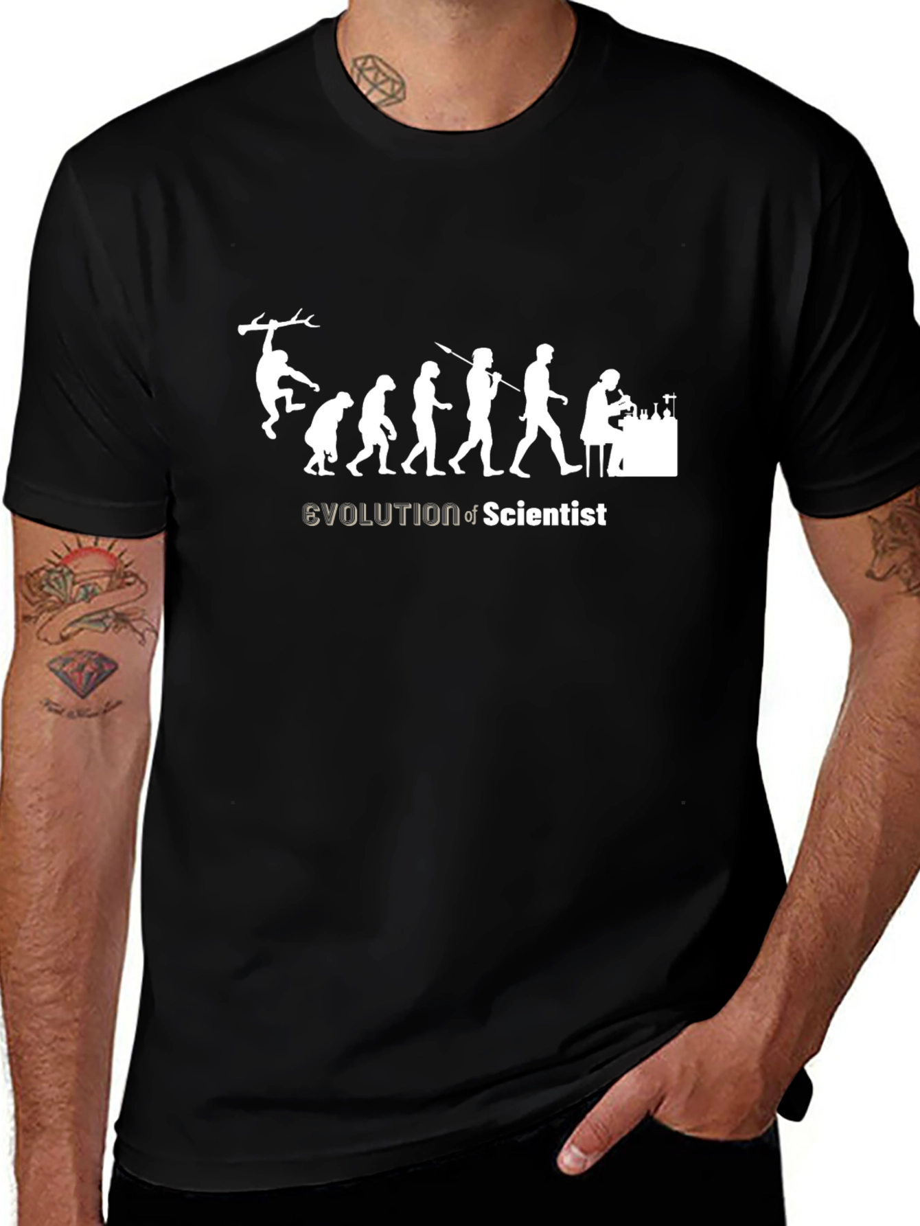 Evolution of a Scientist Graphic T-Shirt