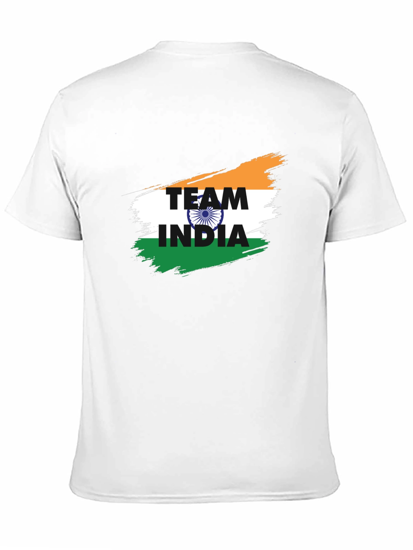 Team India Graphic T-Shirt - Black Cotton Blend