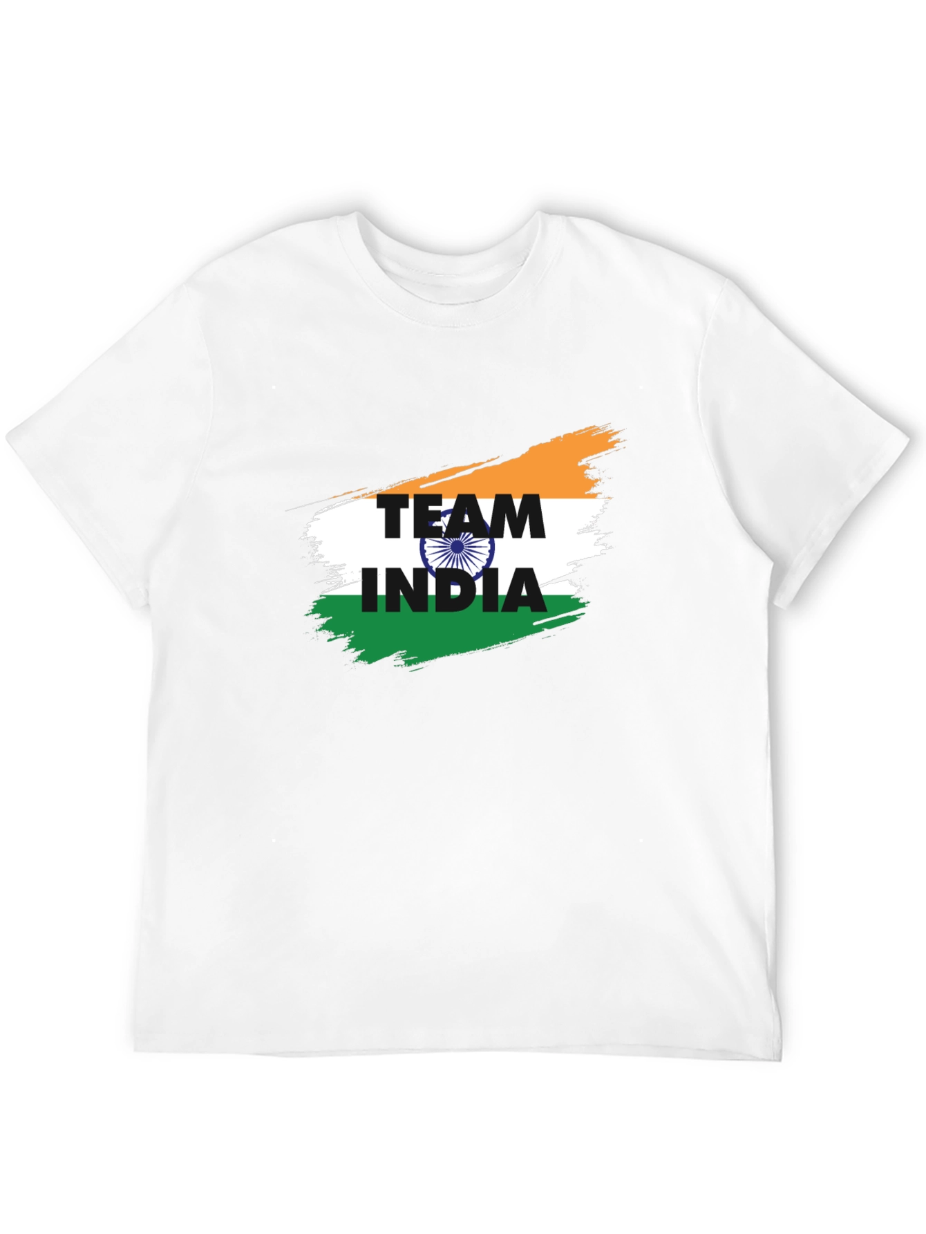 Team India Graphic T-Shirt - Black Cotton Blend