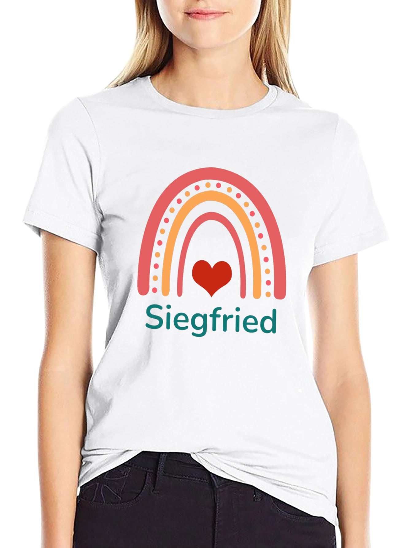 Siegfried Rainbow Heart Graphic Tee - Unisex
