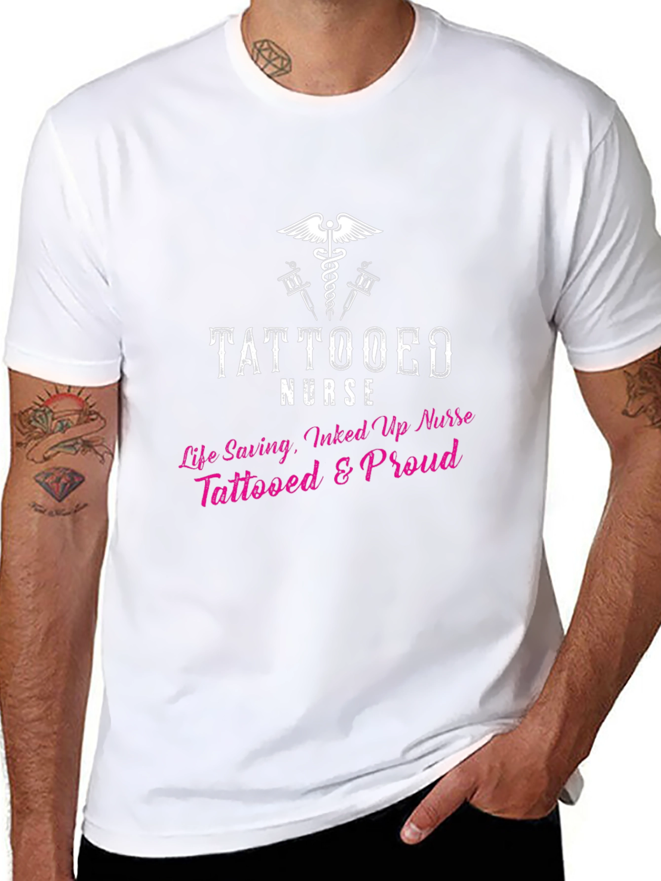 Tattooed Nurse Graphic T-Shirt