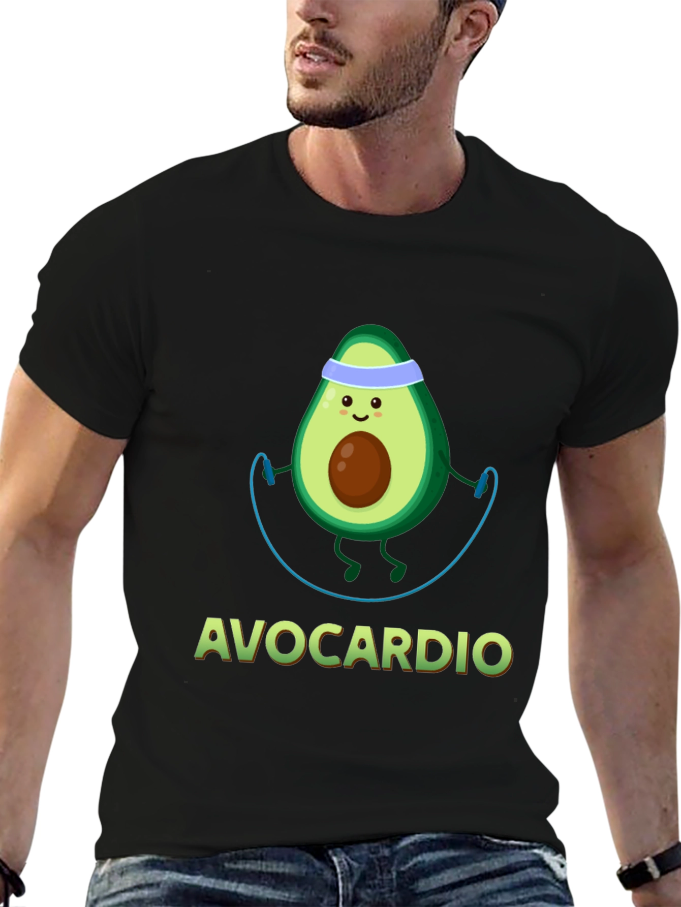 Avocardio T-Shirt: Cute Avocado Workout Tee