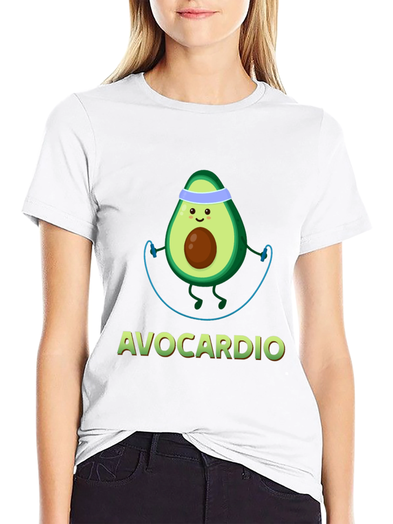 Avocardio T-Shirt: Cute Avocado Workout Tee
