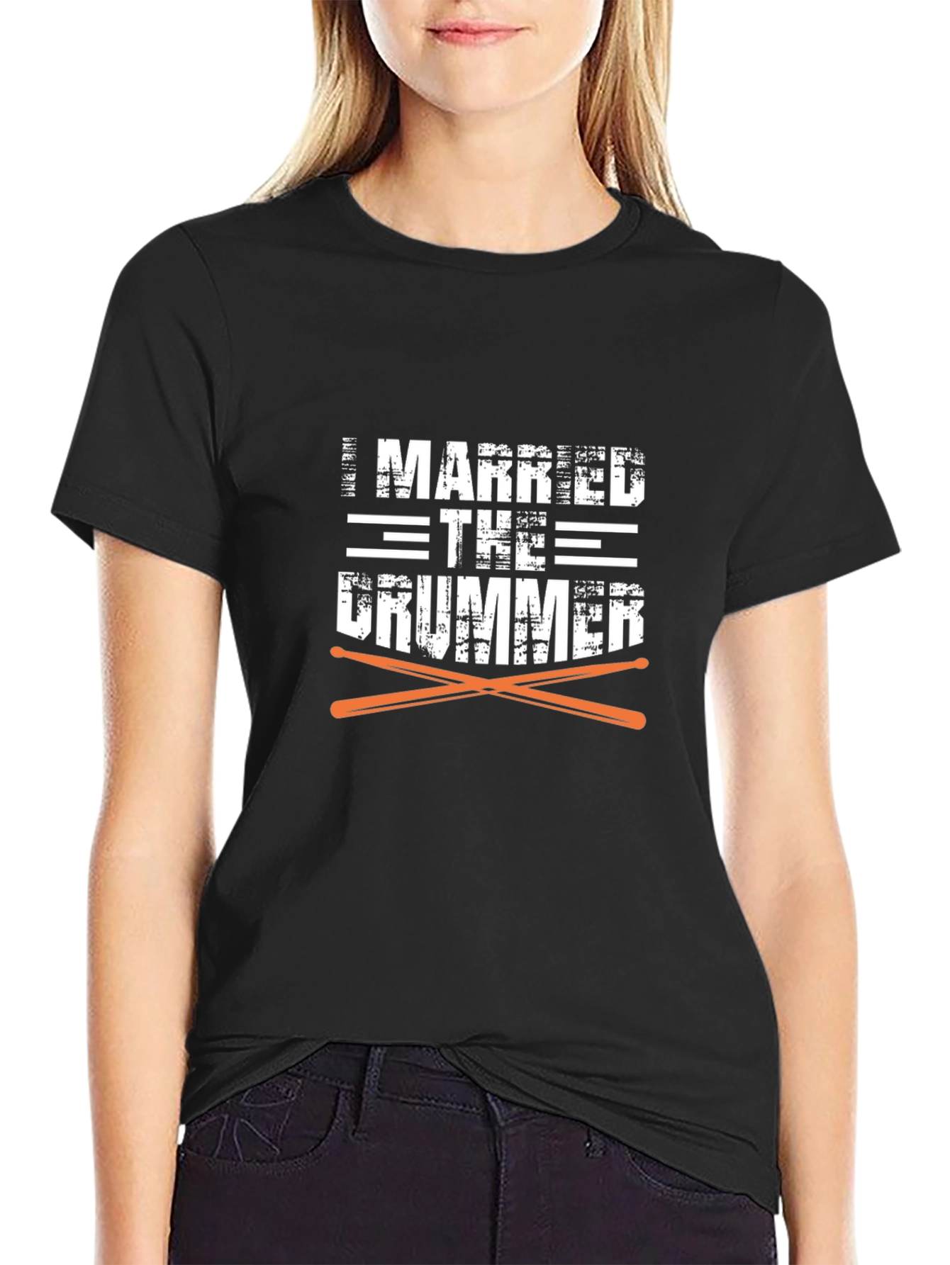 I Married the Drummer Graphic Tee