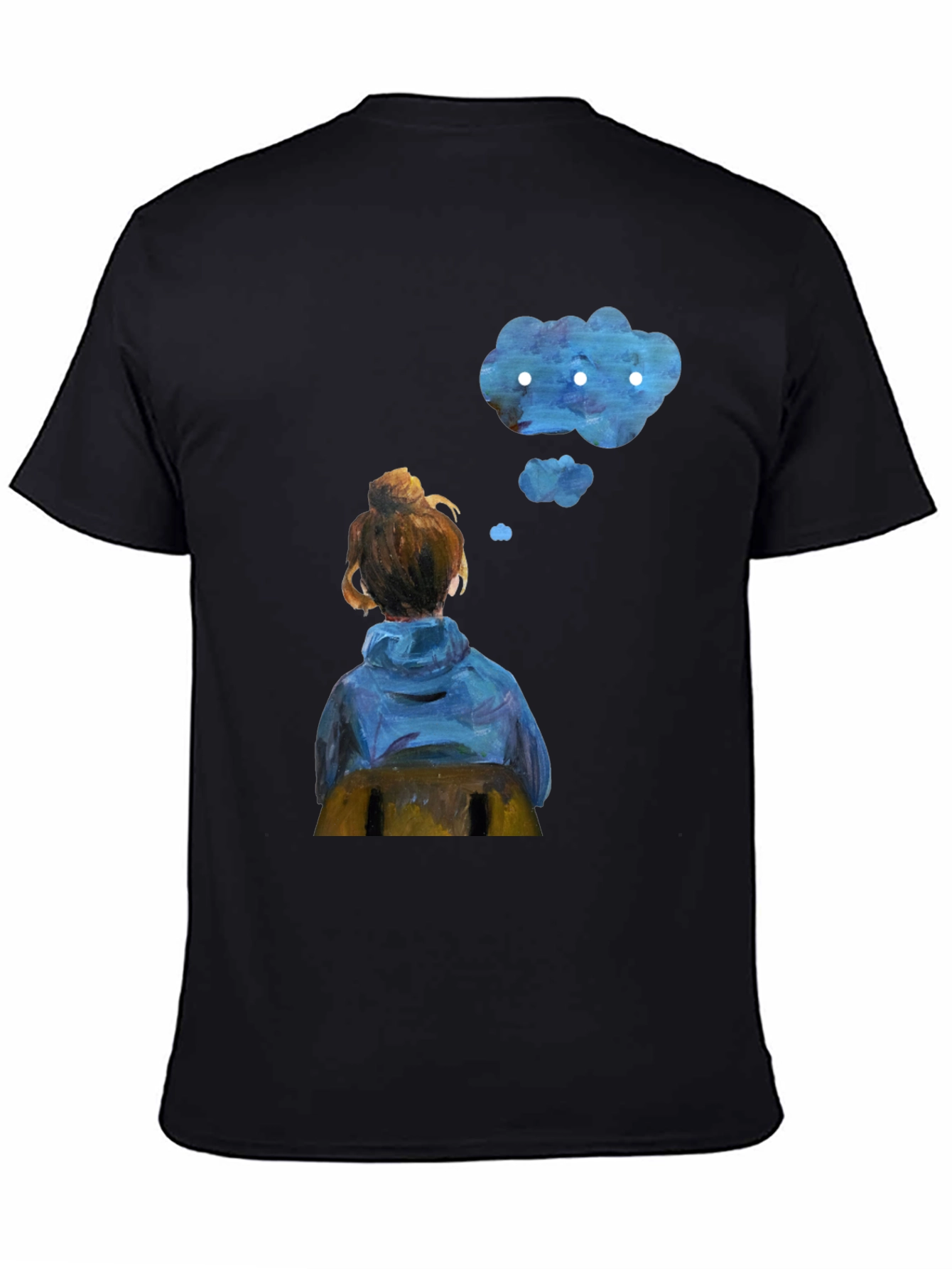 Contemplative Cloud T-Shirt - Artistic Dreamer Tee