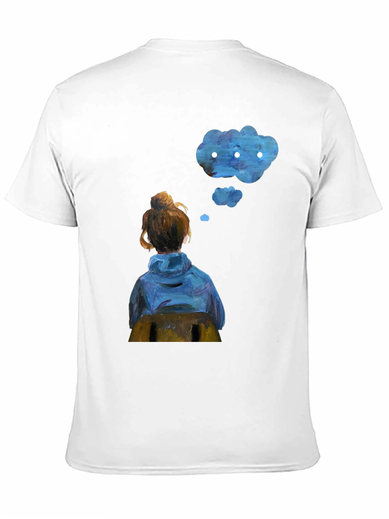 Contemplative Cloud T-Shirt - Artistic Dreamer Tee
