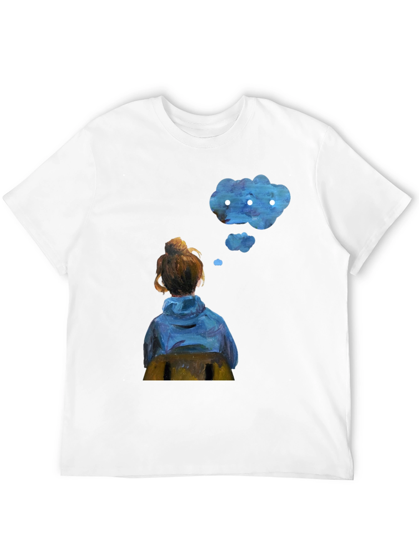 Contemplative Cloud T-Shirt - Artistic Dreamer Tee