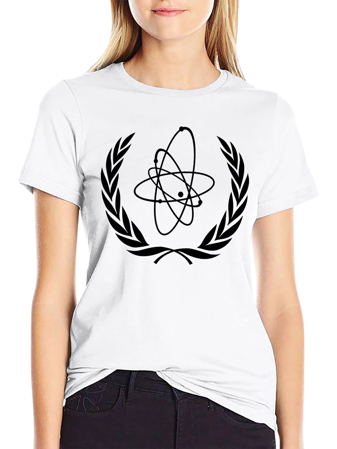 Atomic Laurel Wreath Graphic Tee - Black