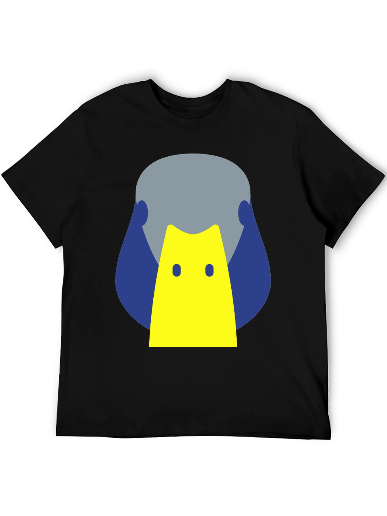 Geometric Duck Graphic Tee - Modern Casual Style