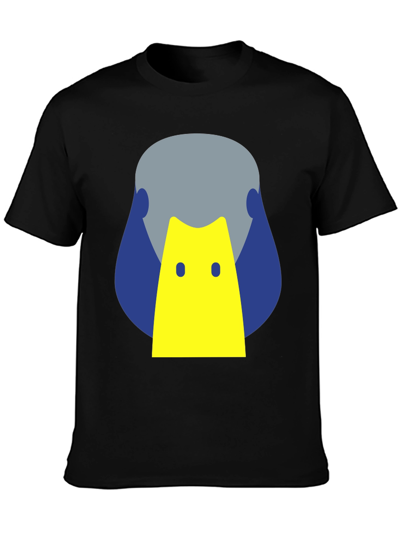 Geometric Duck Graphic Tee - Modern Casual Style