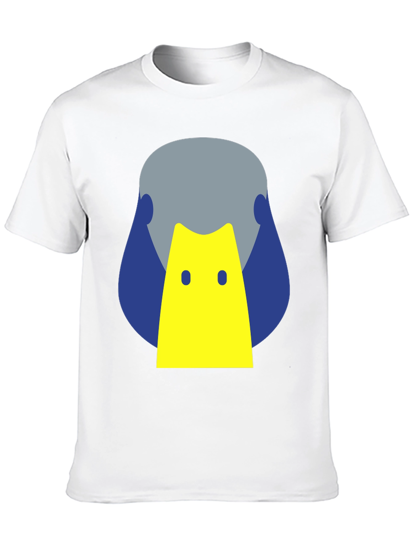 Geometric Duck Graphic Tee - Modern Casual Style