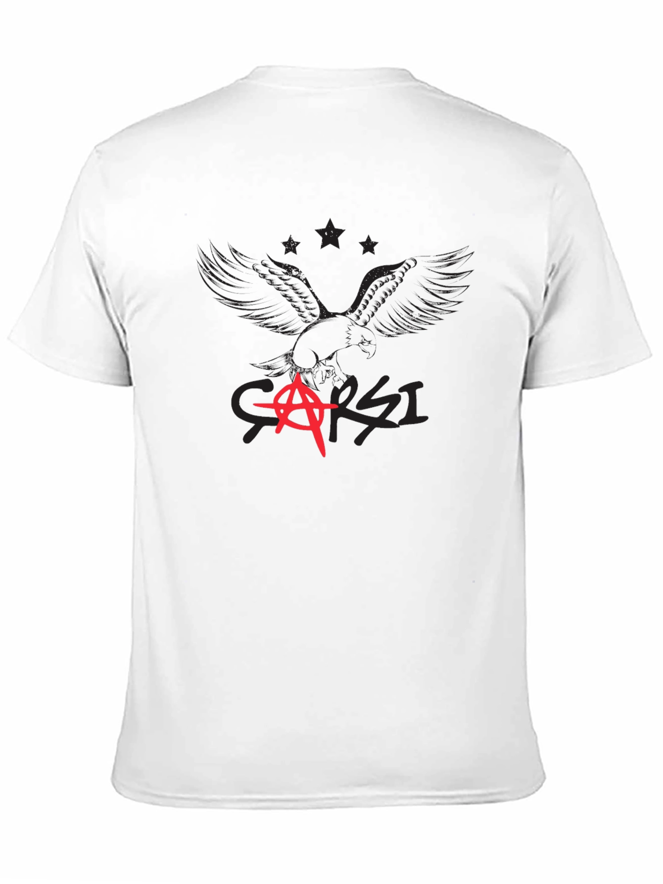 Edgy Graphic T-Shirt - Black Anarchy Design